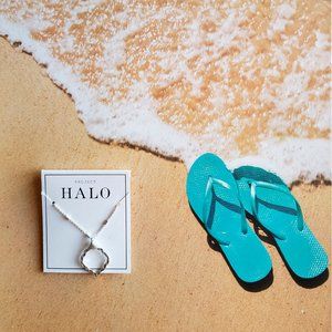 Project Halo Jasmine Silvertone Necklace